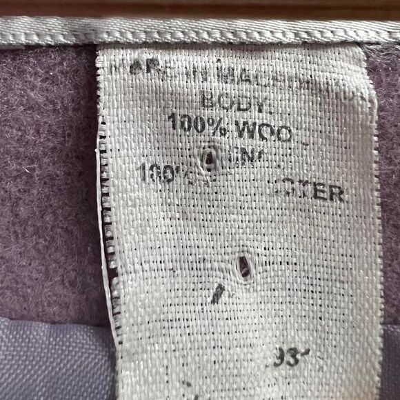 Vintage 100% wool lavender full-zip jacket by Graff - Picture 4 of 8